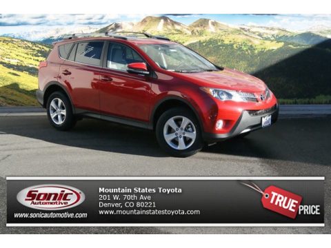 Barcelona Red Metallic Toyota RAV4 XLE AWD.  Click to enlarge.