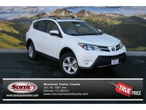 Super White Toyota RAV4 XLE AWD.  Click to enlarge.