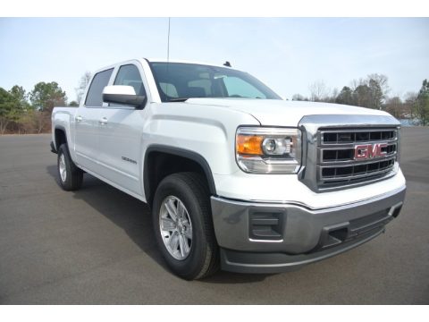 Summit White GMC Sierra 1500 SLE Crew Cab.  Click to enlarge.