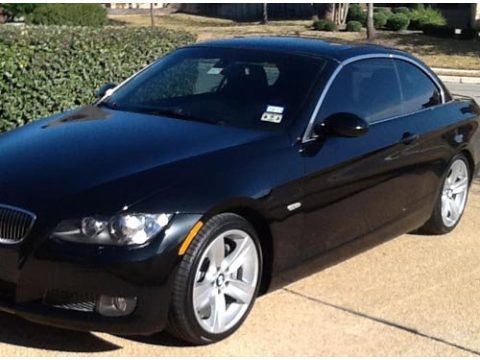 Black Sapphire Metallic BMW 3 Series 335i Convertible.  Click to enlarge.