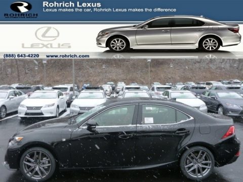 Obsidian Black Lexus IS 250 F Sport AWD.  Click to enlarge.