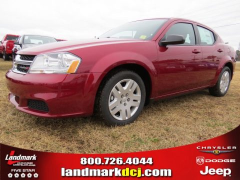 Deep Cherry Red Crystal Pearl Dodge Avenger SE.  Click to enlarge.