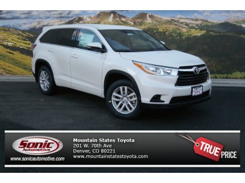 Blizzard White Pearl Toyota Highlander LE AWD. Click to enlarge. Blizzard White Pearl Toyota Highlander LE AWD. Click to enlarge.
