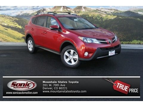 Barcelona Red Metallic Toyota RAV4 XLE AWD. Click to enlarge. Barcelona Red Metallic Toyota RAV4 XLE AWD. Click to enlarge.