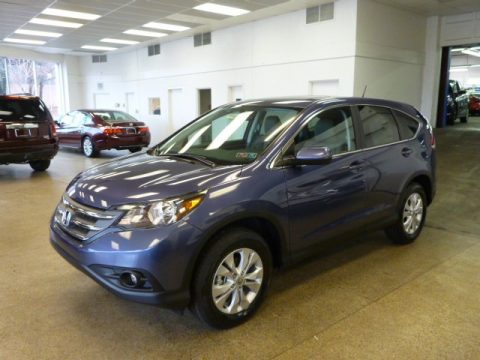 Twilight Blue Metallic Honda CR-V EX AWD.  Click to enlarge.