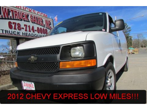 Summit White Chevrolet Express 1500 Cargo Van.  Click to enlarge.