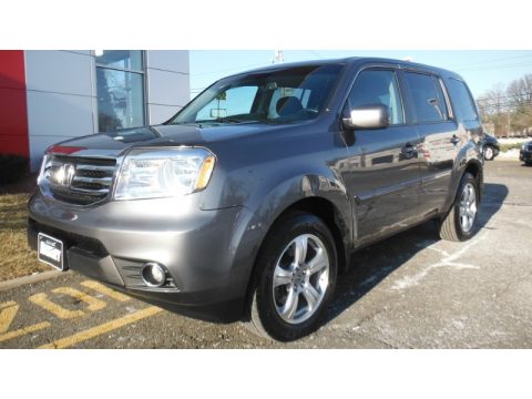 Polished Metal Metallic Honda Pilot EX-L 4WD.  Click to enlarge.