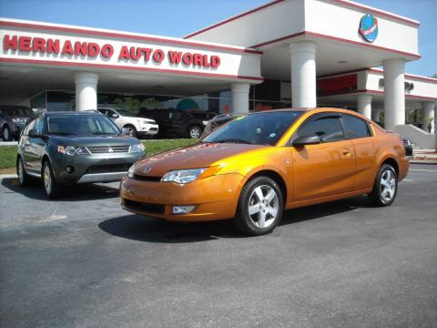 Fusion Orange Saturn ION 3 Quad Coupe.  Click to enlarge.