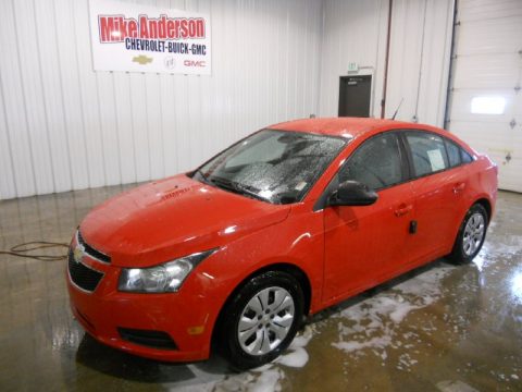 Red Hot Chevrolet Cruze LS.  Click to enlarge.