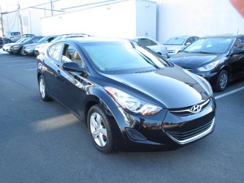 Black Hyundai Elantra GLS. Click to enlarge. Black Hyundai Elantra GLS. Click to enlarge.