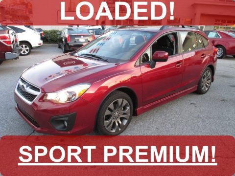 Camellia Red Pearl Subaru Impreza 2.0i Sport Premium 5 Door.  Click to enlarge.
