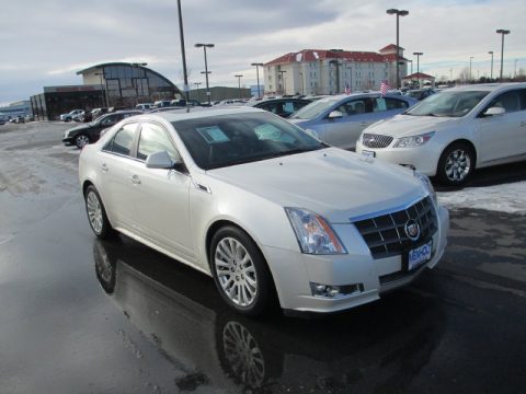 White Diamond Tricoat Cadillac CTS 4 3.6 AWD Sedan.  Click to enlarge.