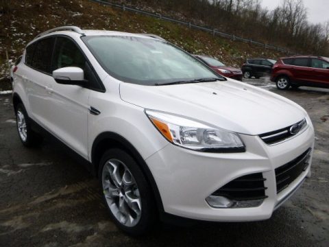 White Platinum Ford Escape Titanium 1.6L EcoBoost 4WD.  Click to enlarge.
