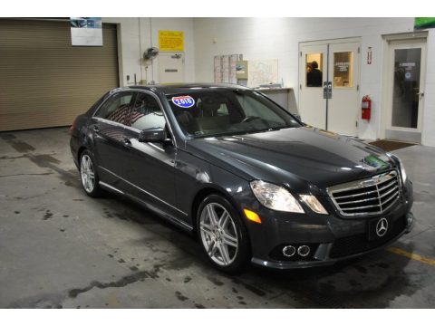 Steel Grey Metallic Mercedes-Benz E 550 4Matic Sedan.  Click to enlarge.