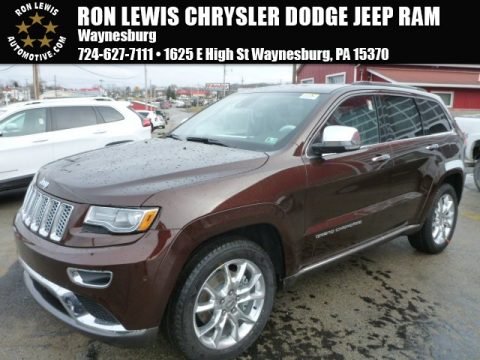 Deep Auburn Pearl Jeep Grand Cherokee Summit 4x4.  Click to enlarge.