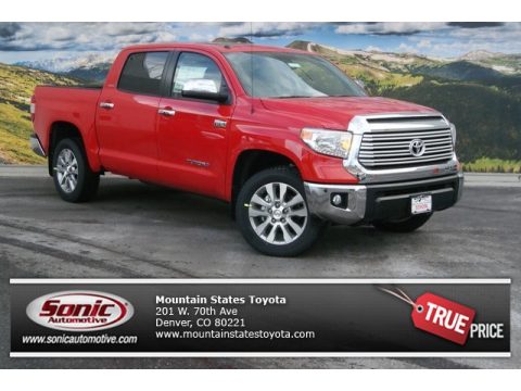 Radiant Red Toyota Tundra Limited Crewmax 4x4.  Click to enlarge.