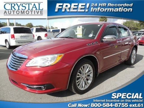 Deep Cherry Red Crystal Pearl Chrysler 200 Limited.  Click to enlarge.