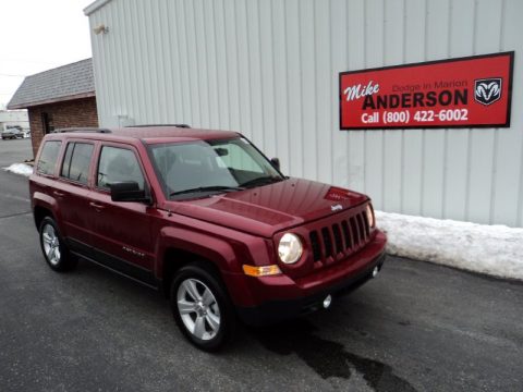 Deep Cherry Red Crystal Pearl Jeep Patriot Latitude.  Click to enlarge.