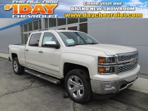 White Diamond Tricoat Chevrolet Silverado 1500 LTZ Crew Cab 4x4.  Click to enlarge.