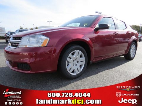Deep Cherry Red Crystal Pearl Dodge Avenger SE.  Click to enlarge.