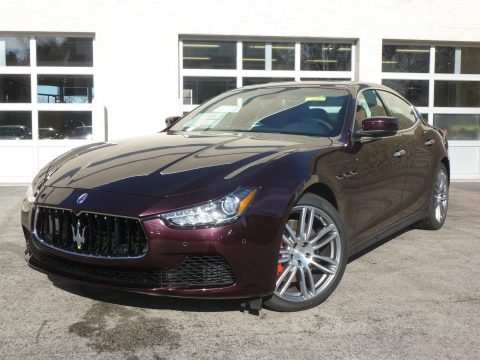 Rosso Folgore (Dark Red) Maserati Ghibli S Q4.  Click to enlarge.