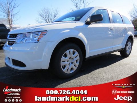 White Dodge Journey Amercian Value Package.  Click to enlarge.