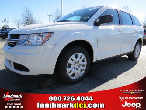 White Dodge Journey Amercian Value Package.  Click to enlarge.