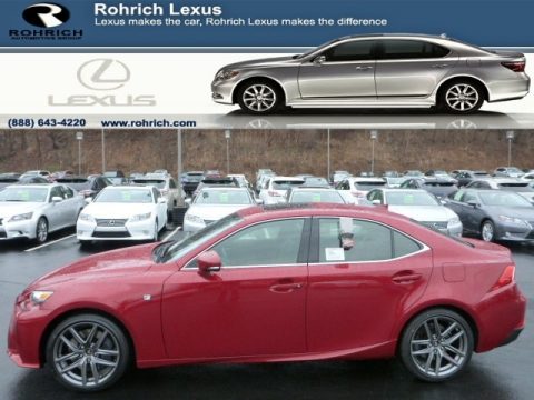 Matador Red Mica Lexus IS 350 F Sport AWD.  Click to enlarge.