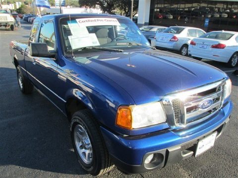 Vista Blue Metallic Ford Ranger XLT SuperCab.  Click to enlarge.