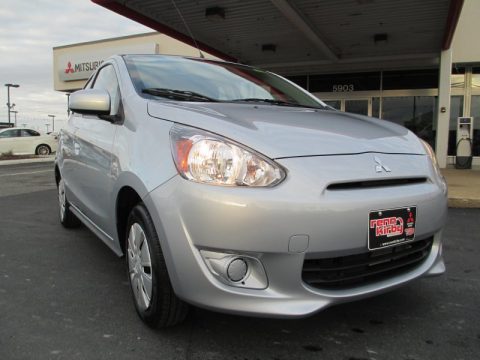 Starlight Silver Mitsubishi Mirage DE.  Click to enlarge.