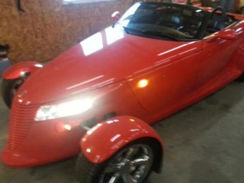 Red Plymouth Prowler Roadster.  Click to enlarge.