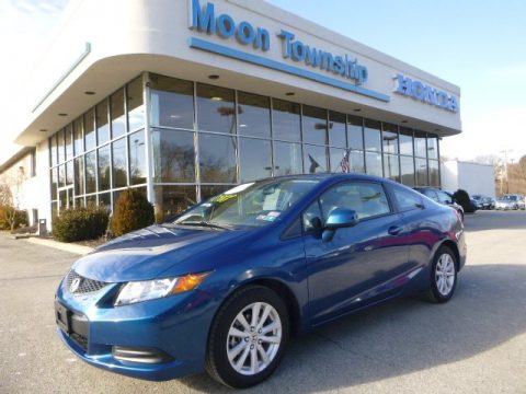 Dyno Blue Pearl Honda Civic EX-L Coupe.  Click to enlarge.