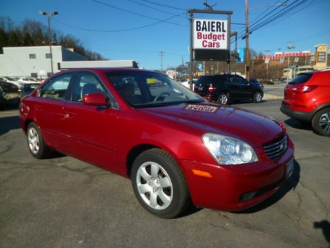 Ruby Red Kia Optima LX.  Click to enlarge.