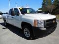 Front 3/4 View of 2012 Chevrolet Silverado 1500 Work Truck Crew Cab #10