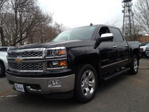 Black Chevrolet Silverado 1500 LTZ Crew Cab 4x4.  Click to enlarge.