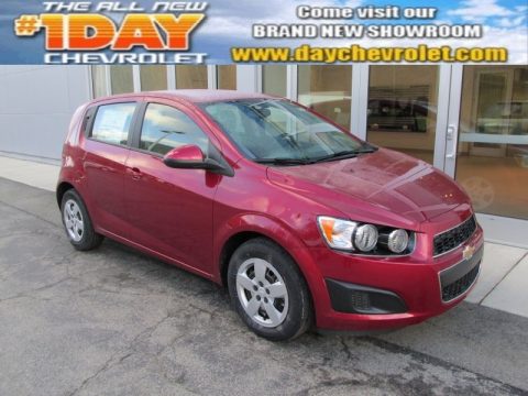 Crystal Red Tintcoat Chevrolet Sonic LS Hatchback.  Click to enlarge.