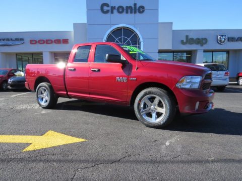 Deep Cherry Red Crystal Pearl Ram 1500 Express Quad Cab.  Click to enlarge.