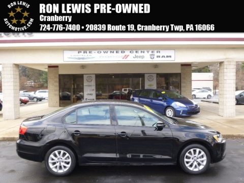 Black Volkswagen Jetta SE Sedan.  Click to enlarge.