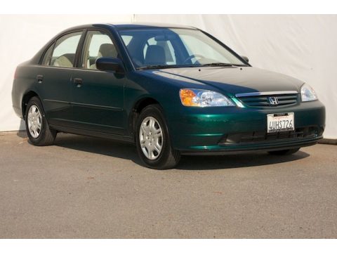 Clover Green Honda Civic LX Sedan.  Click to enlarge.