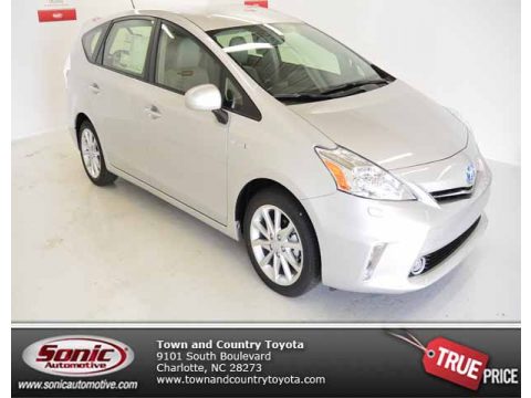 Classic Silver Metallic Toyota Prius v Five.  Click to enlarge.