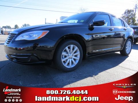 Black Clear Coat Chrysler 200 Touring Sedan.  Click to enlarge.