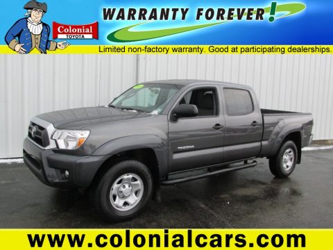 Magnetic Gray Metallic Toyota Tacoma V6 SR5 Double Cab 4x4.  Click to enlarge.