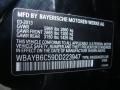 BMW Color Code 475 Black Sapphire Metallic #33