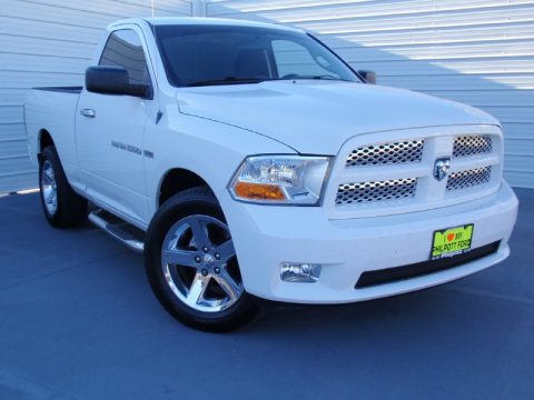 Bright White Dodge Ram 1500 ST Regular Cab.  Click to enlarge.