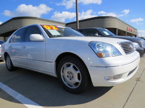 Crystal White Lexus LS 430.  Click to enlarge.