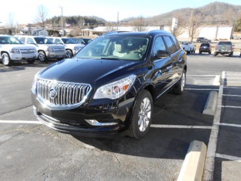 Carbon Black Metallic Buick Enclave Leather AWD.  Click to enlarge.