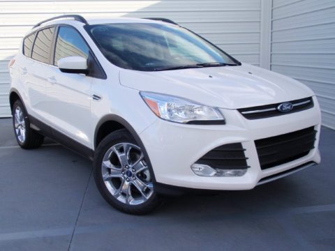 White Platinum Ford Escape SE 1.6L EcoBoost.  Click to enlarge.