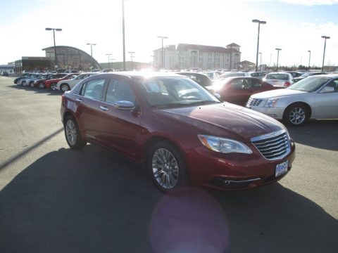 Deep Cherry Red Crystal Pearl Chrysler 200 Limited.  Click to enlarge.