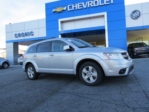 Bright Silver Metallic Dodge Journey SXT AWD.  Click to enlarge.