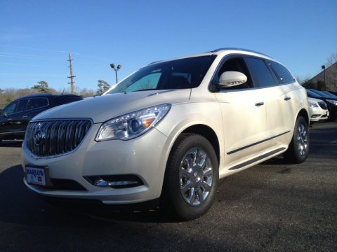 White Diamond Tricoat Buick Enclave Leather.  Click to enlarge.